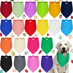 Saintrygo plain dog bandana in 20 colors for daily wear and events