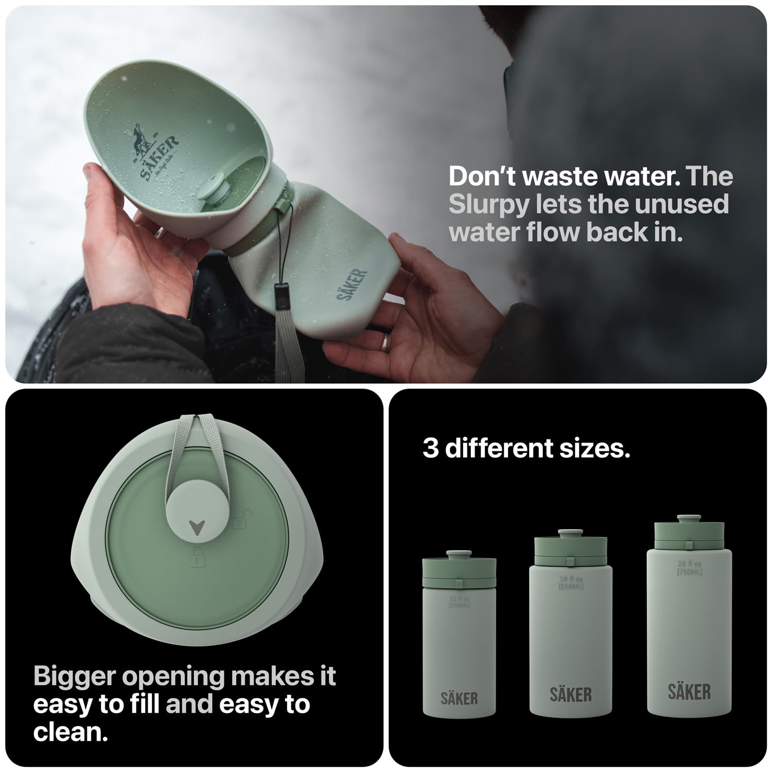 SAKER BPA-free, durable design built for outdoor adventures.
