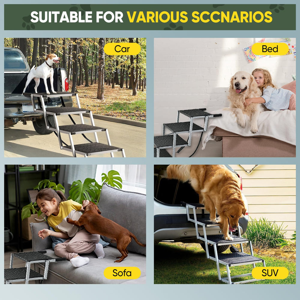 SakerPlus 200 lb capacity ramp supports large breeds