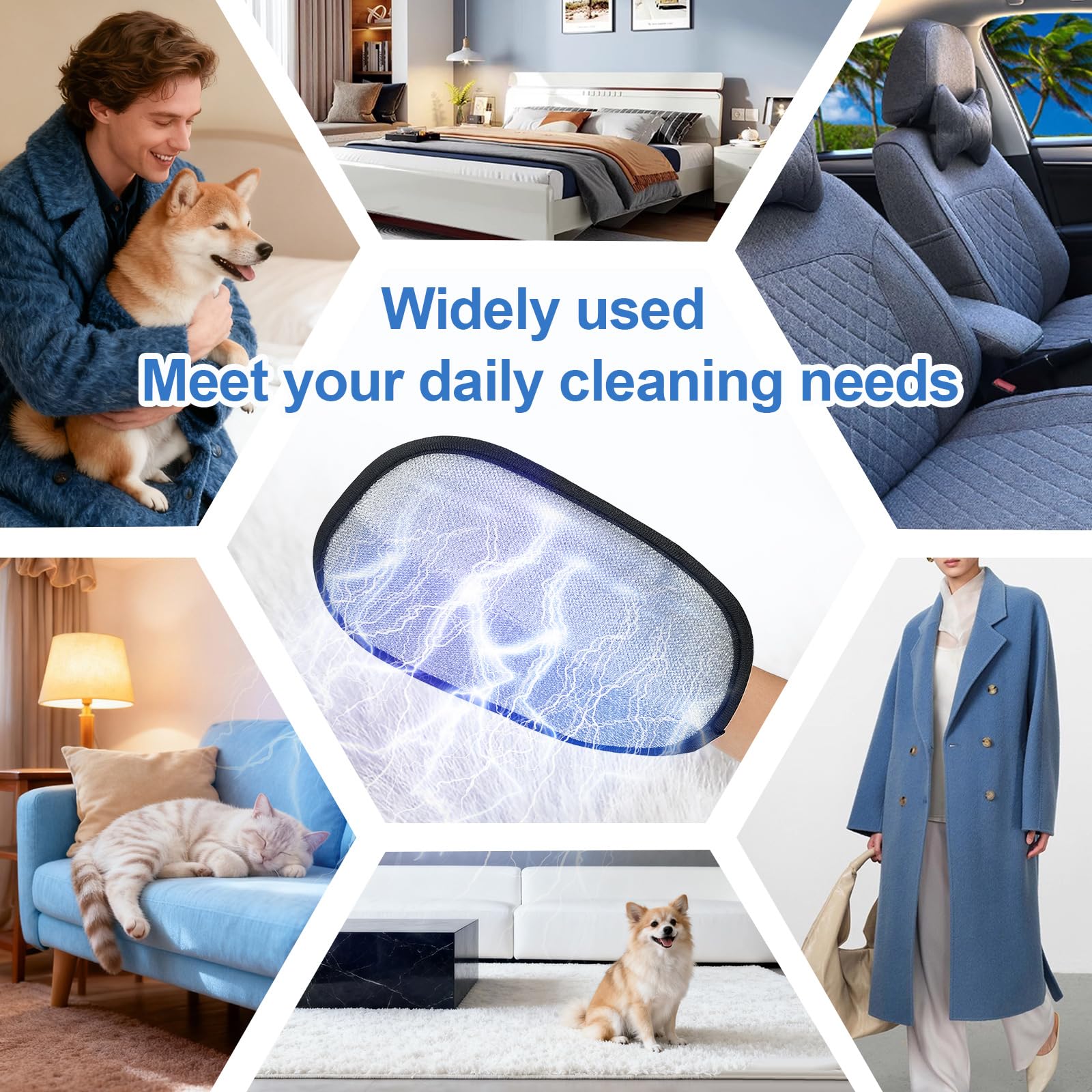 Salhap fabric testing on clothing shows easy hair removal.