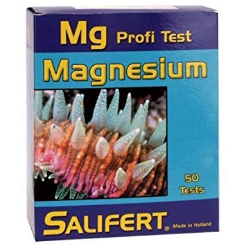 Salifert test sample container highlighting precise measurement for marine aquariums.