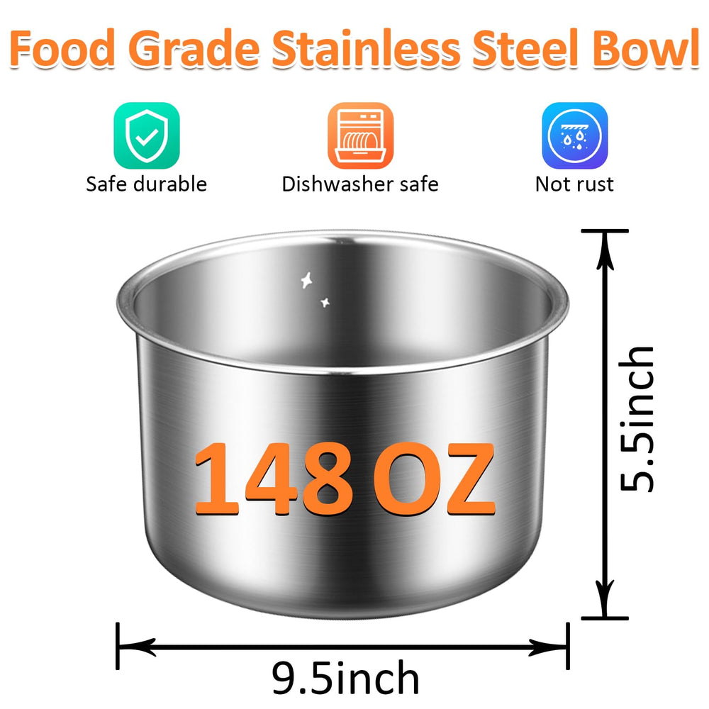 Salodal dishwasher-safe rust-resistant bowl for easy cleaning