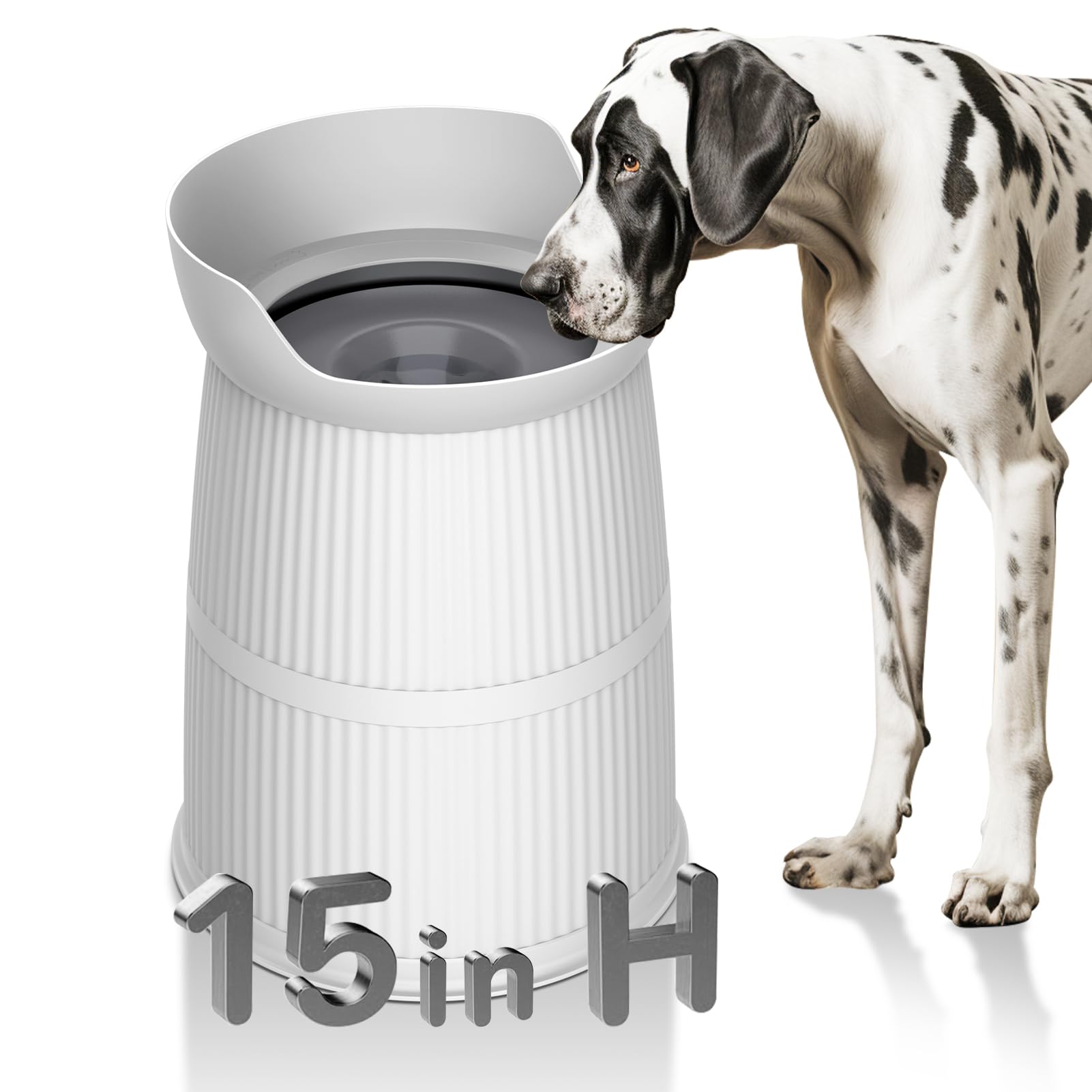 Salodal elevated dog bowl stand supports comfortable feeding posture for large dogs