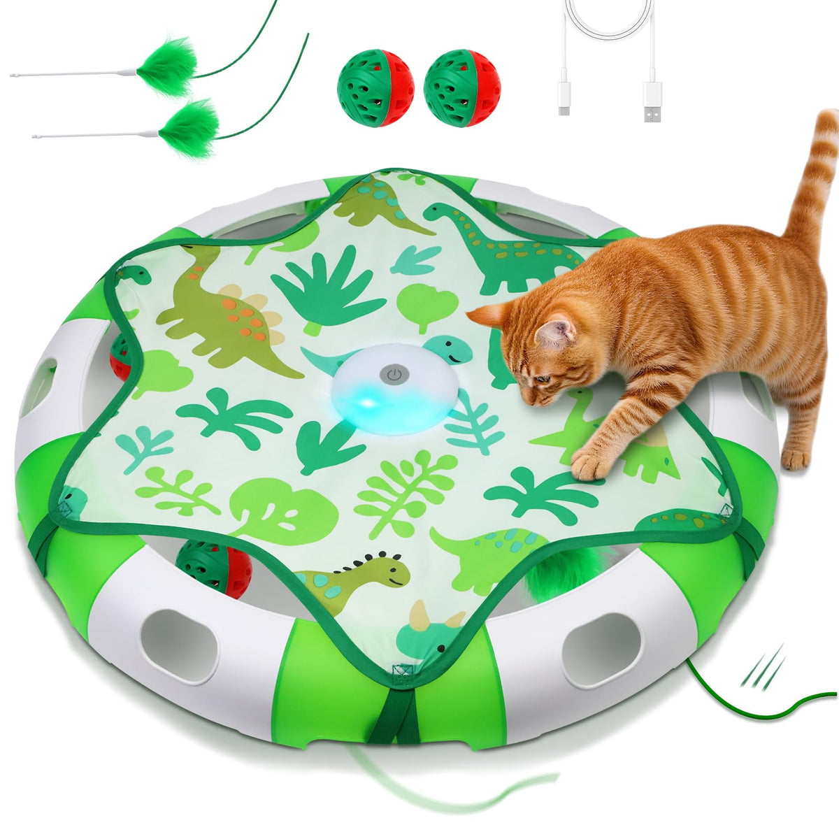Salodal hidden feather wand captivates indoor cats with a challenging hide-and-seek chase.