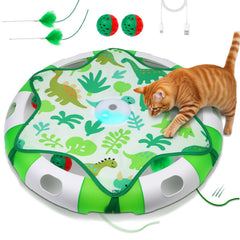 Salodal hidden feather wand captivates indoor cats with a challenging hide-and-seek chase.