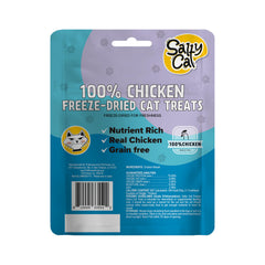 Salty Cat packaging highlights no fillers or preservatives for a clean snack.
