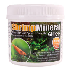 SaltyShrimp Shrimp Mineral GH/KH+ 200g package remineralises purified water for shrimp.