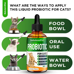 SalutemPet cat probiotics with chicken flavor appealing to cats.