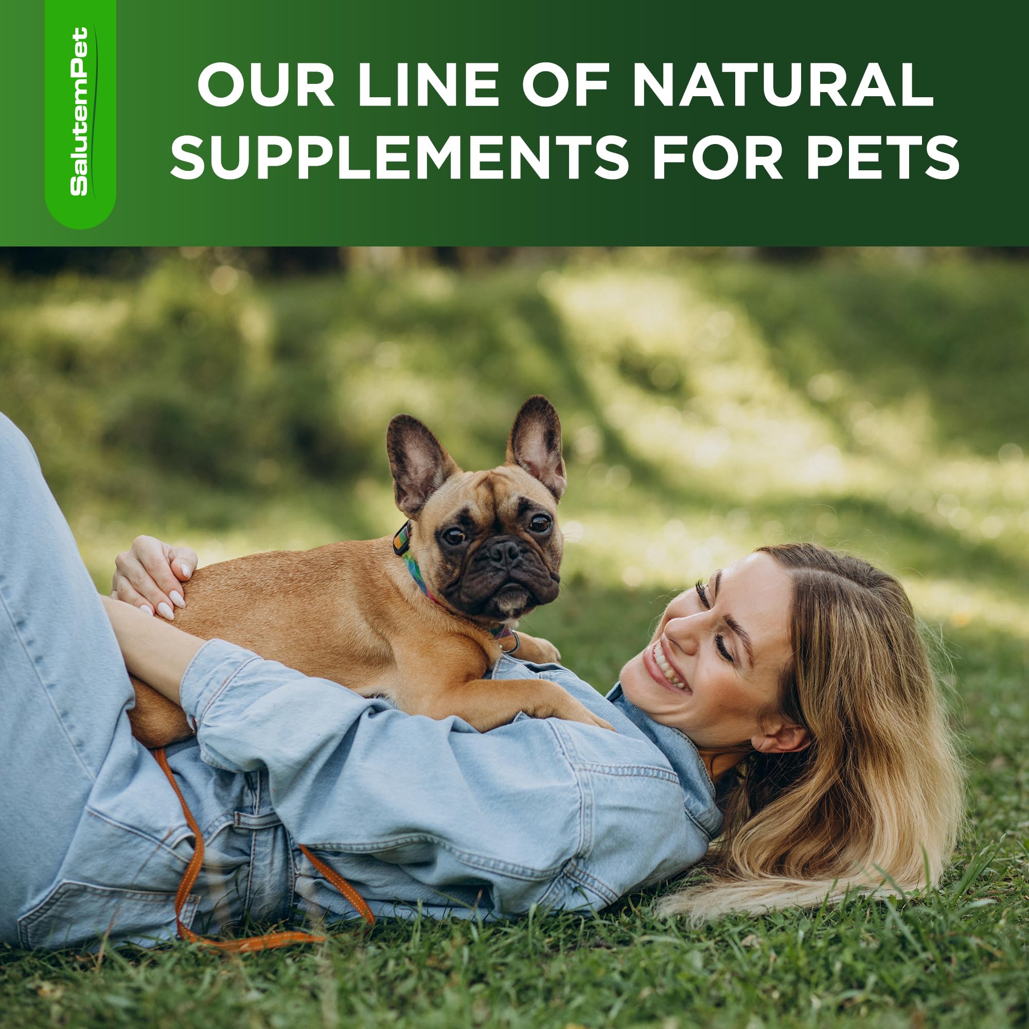 SalutemPet dog joint care formula in a convenient bottle