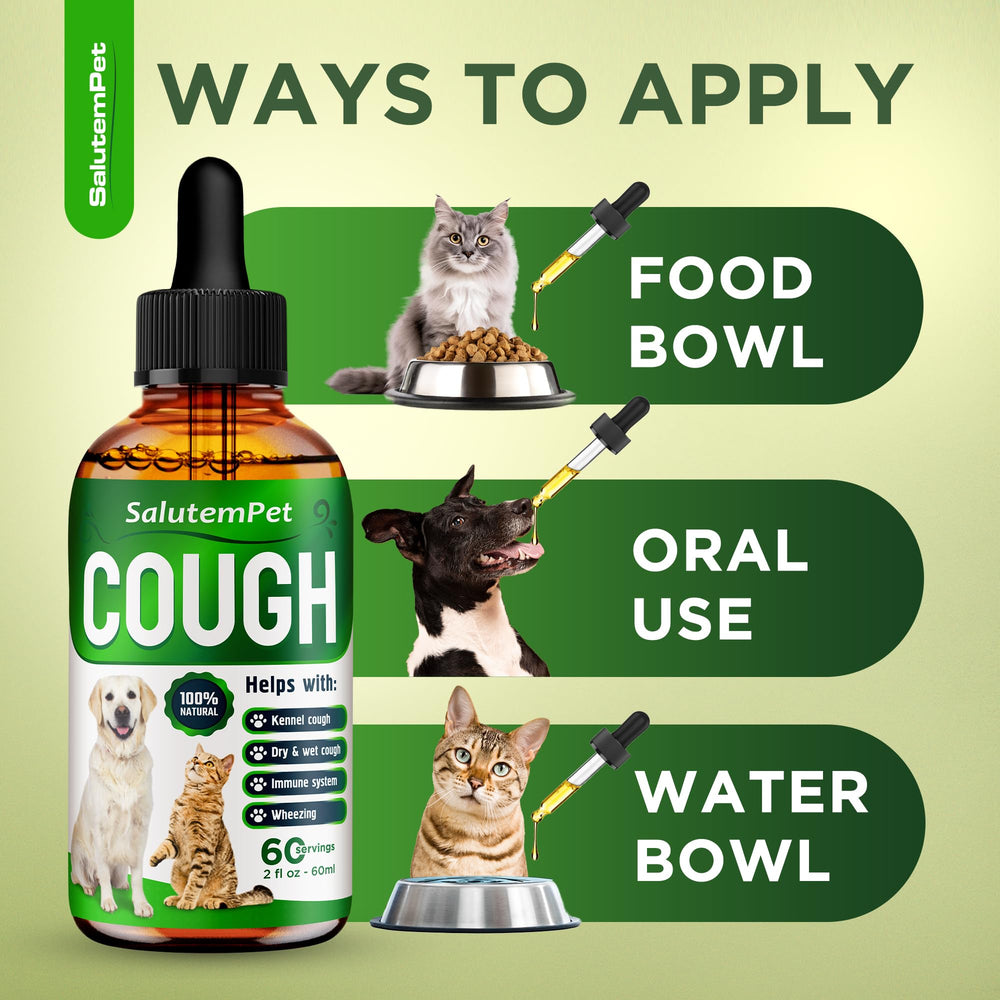 SalutemPet Kennel Cough Herbal Ingredients Calendula shown for soothing herbs.