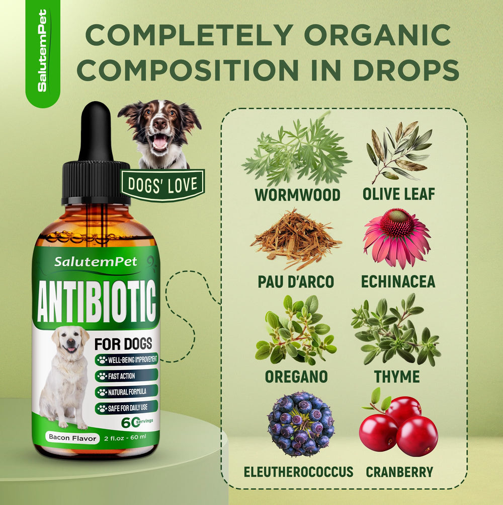 SalutemPet liquid bacon flavor for dogs during daily routines