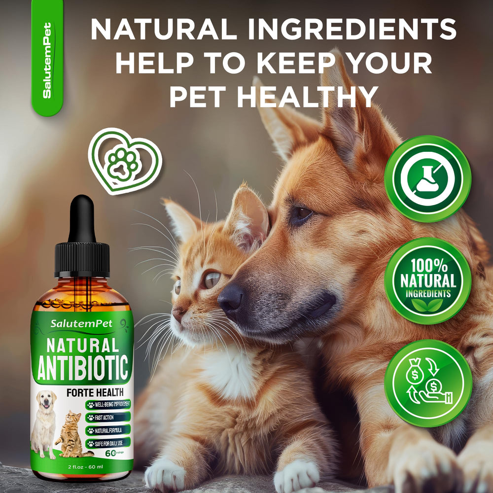 SalutemPet liquid dosage image illustrating easy administration