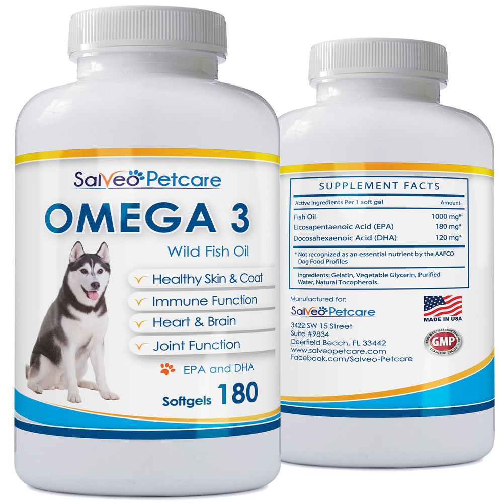 Salveo Omega-3 Dogs wildcatch-source demonstrates clean sustainability and omega profile.