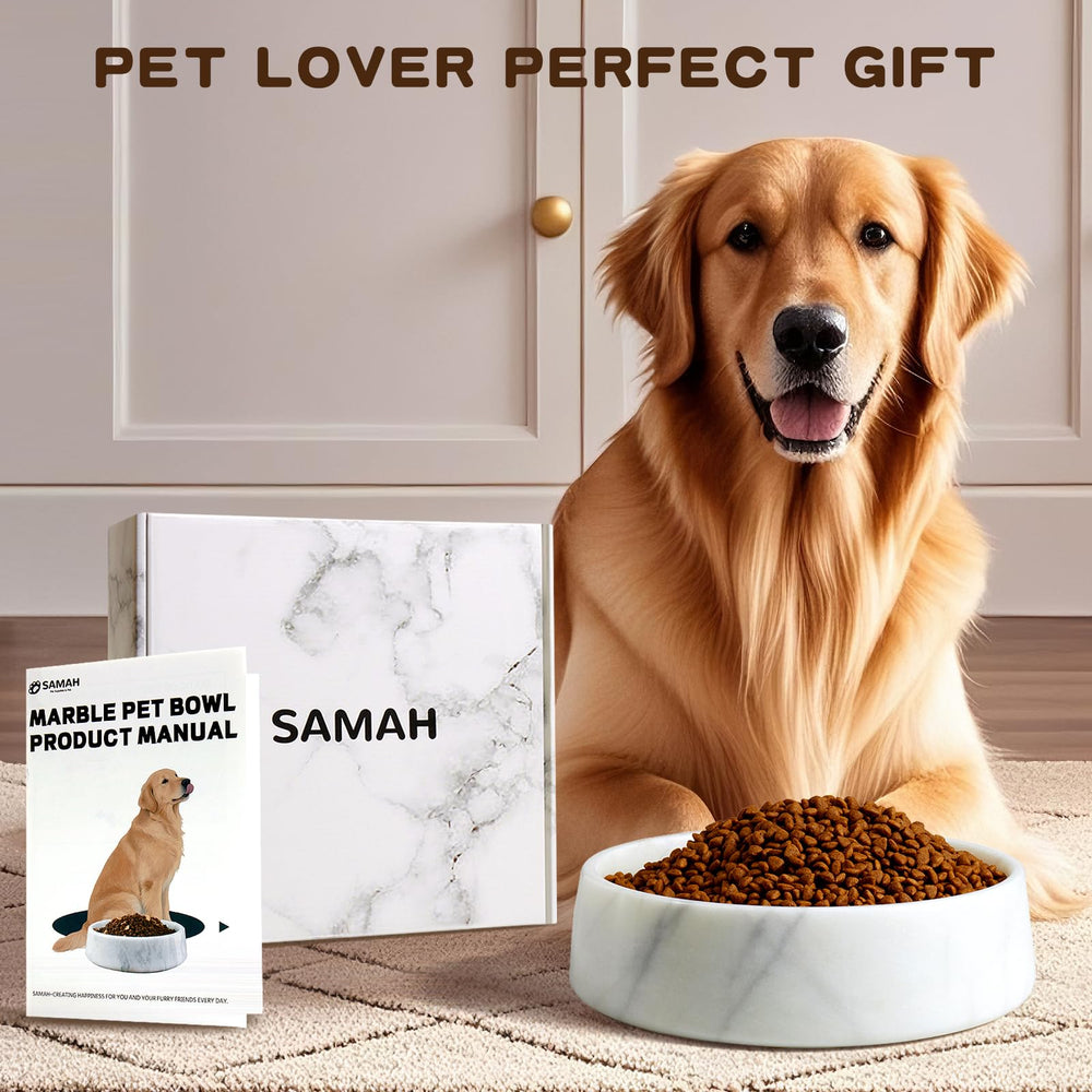 SAMAH gift-ready packaging for a stylish dog bowl gift idea.