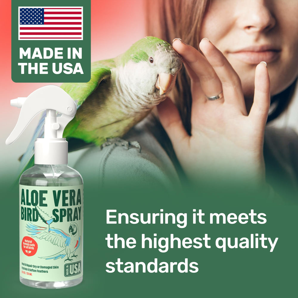 Samorillo Made in USA label signals trusted bird care.