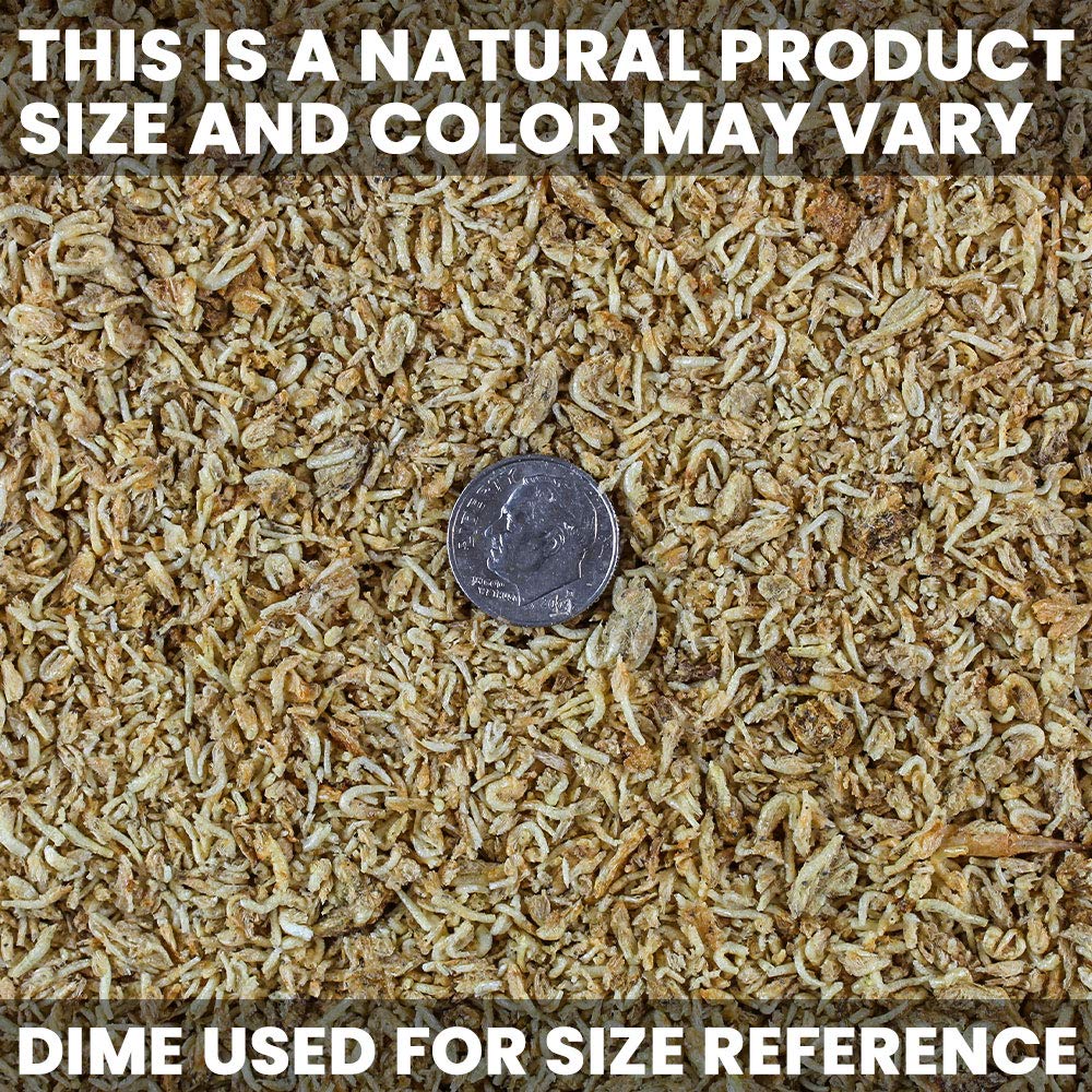 San Francisco Bay Brand Freeze-Dried Mysis Shrimp aquarium-use scene demonstrates versatile use in reef and freshwater tanks.