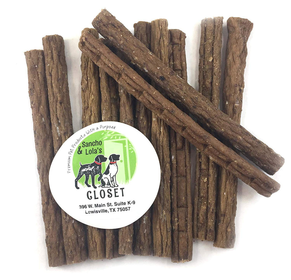 Sancho & Lola's elk jerky 12-pack shows lean protein for a healthy snack.