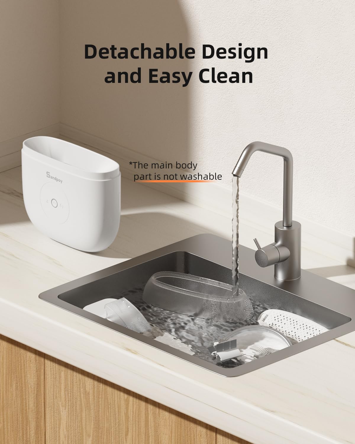 Sandpoy easy-installation design for quick setup and cleaning