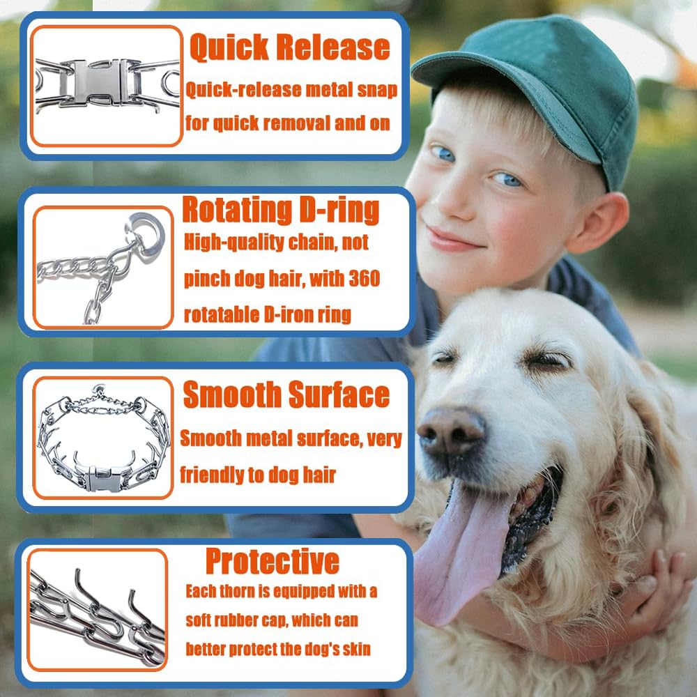 SANFENGPET collar includes soft rubber sleeve for added comfort.