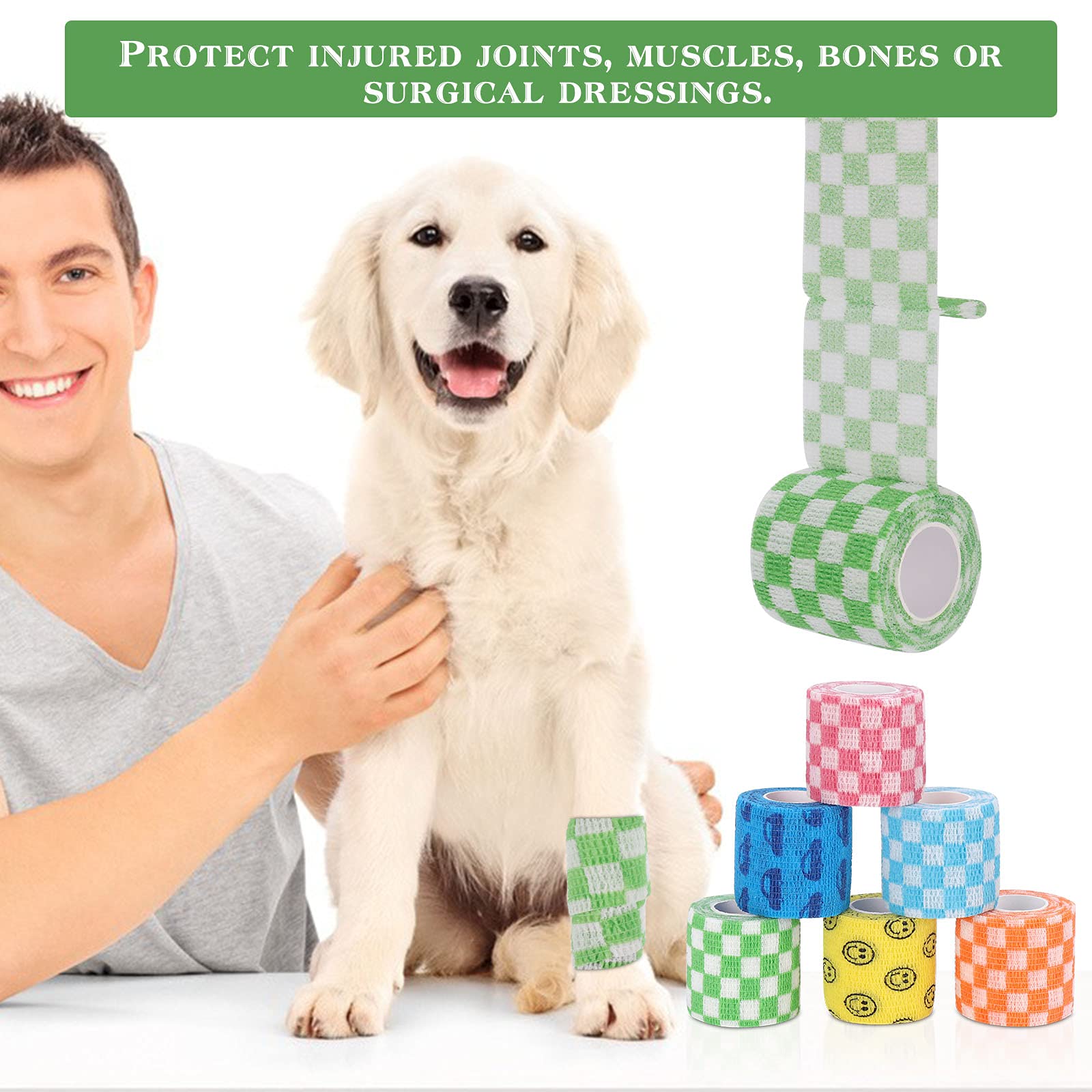 Sanfire Vet Wrap box of 12 rolls for ready first-aid care
