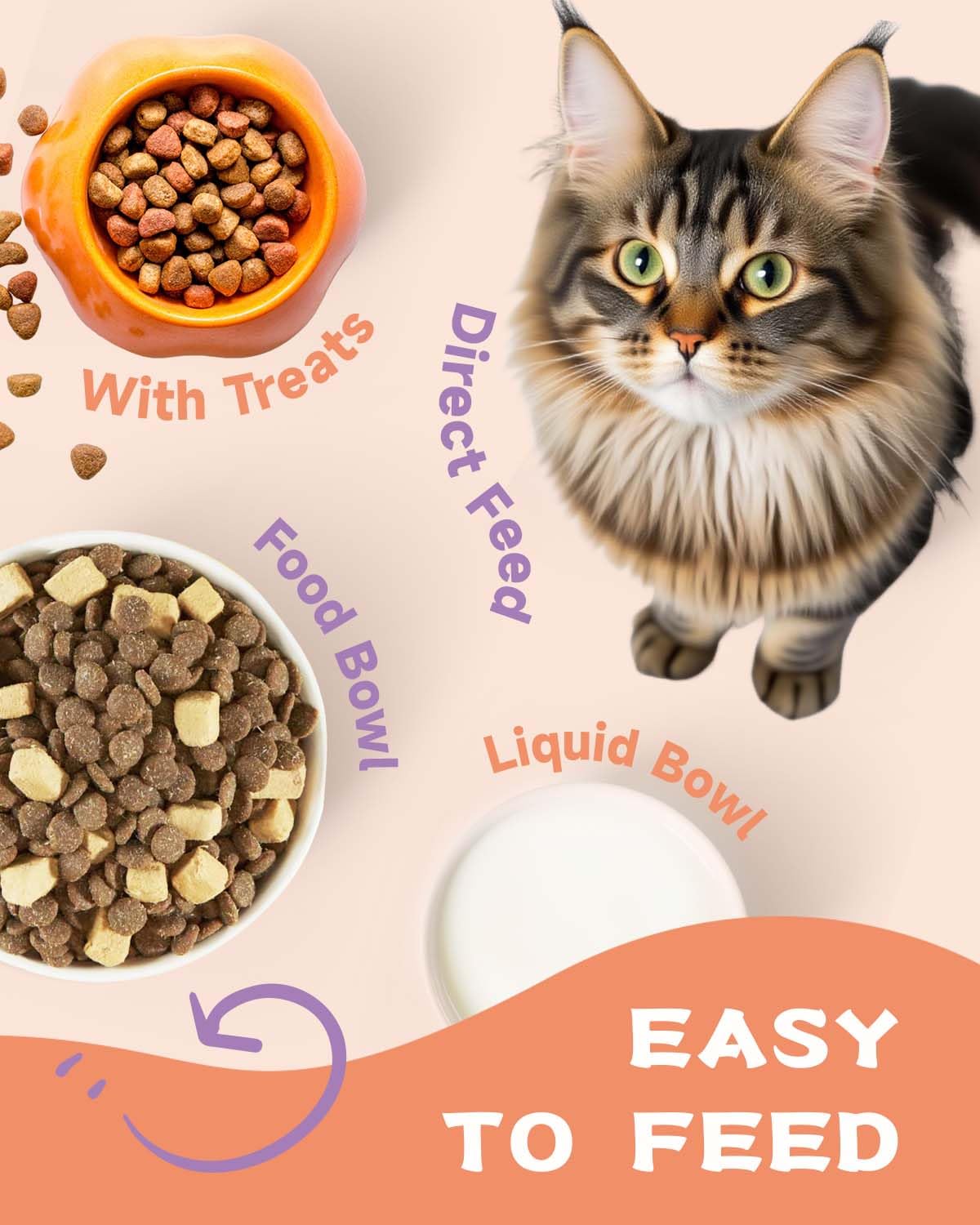 SANTKOL cat collagen drops are suitable for seniors and all ages.