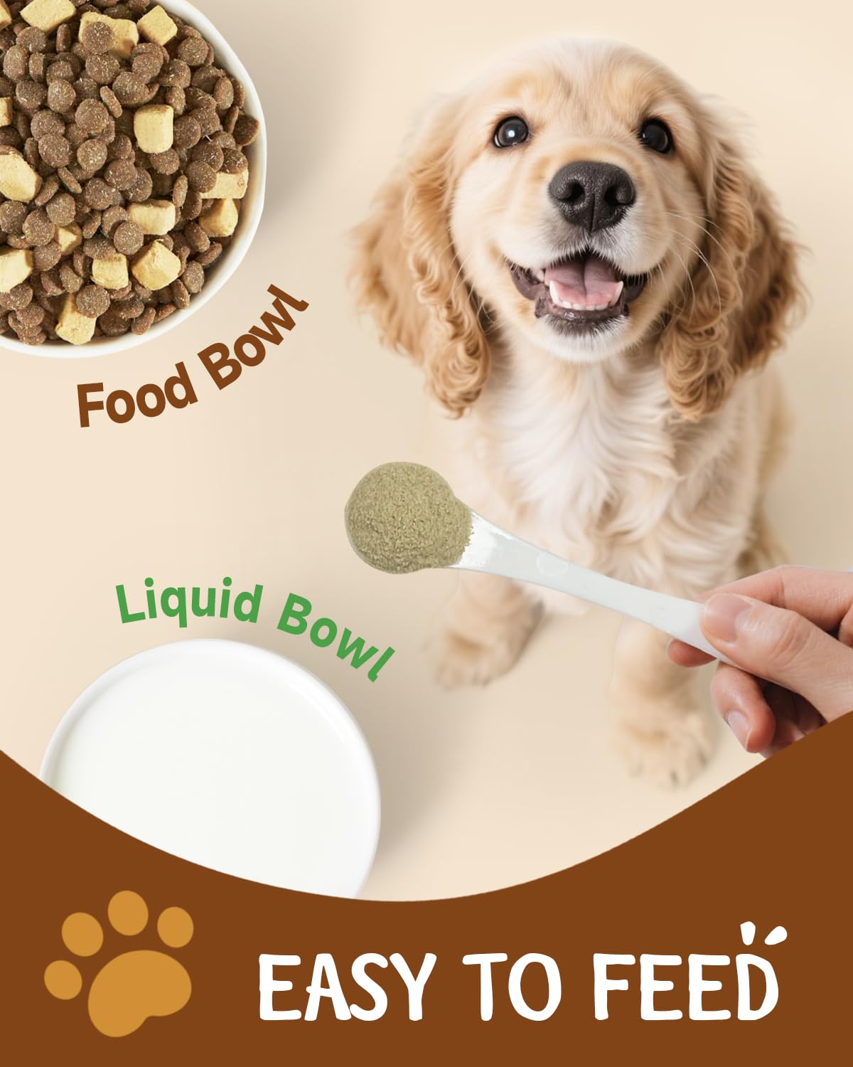 SANTKOL dog mushroom easy-to-mix powder for meals.