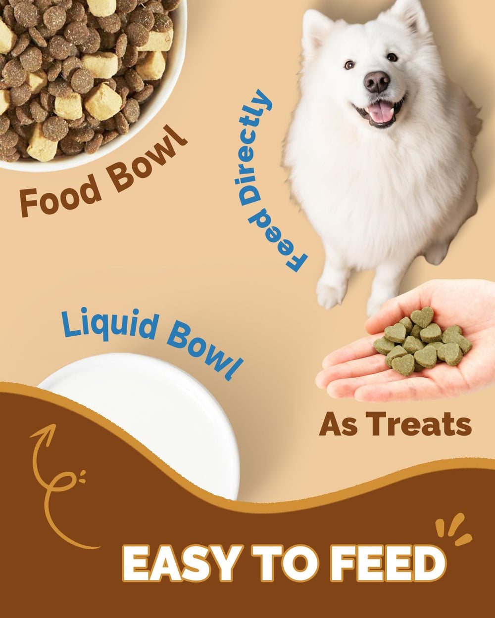 SANTKOL Mushrooms for Dogs Omega-3 image emphasizes skin health and coat vitality