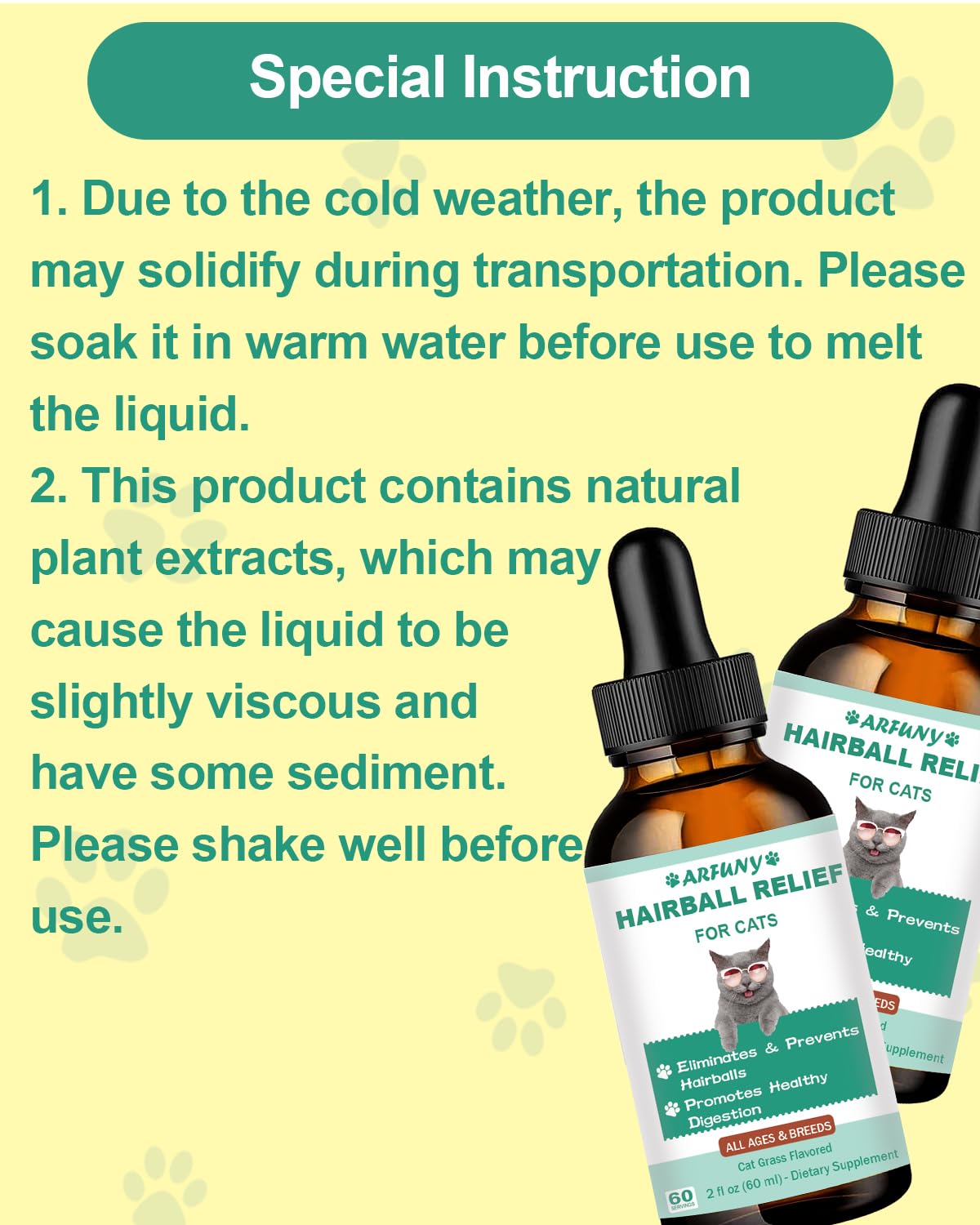 SANTKOL hairball treatment pour-dispense shows easy-to-use drops for daily care.