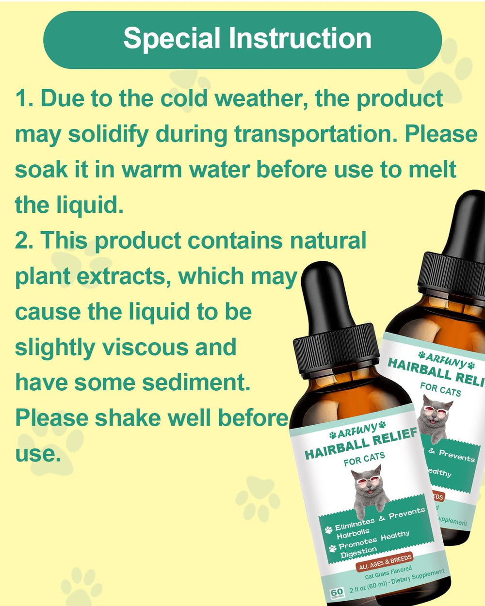SANTKOL hairball treatment pour-dispense shows easy-to-use drops for daily care.