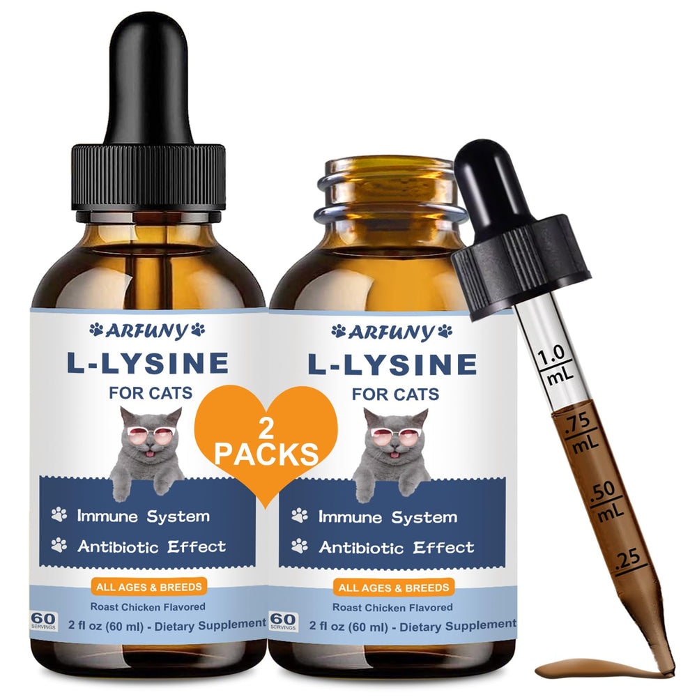 SANTKOL Lysine cat drops bottle for easy administration and immune support.