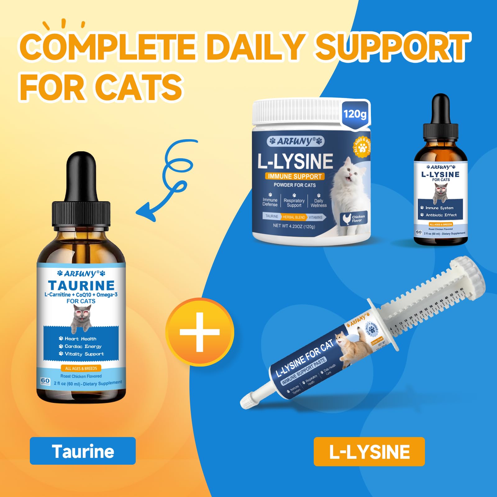 SANTKOL Omega-3 cat support boosts healthy joints and circulation.