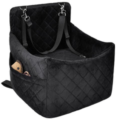 SANUODO dog car seat with memory foam booster supporting small and medium dogs during travel