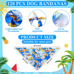 Sanwuta pineapple-pattern bandana adds cheerful beach-ready look.