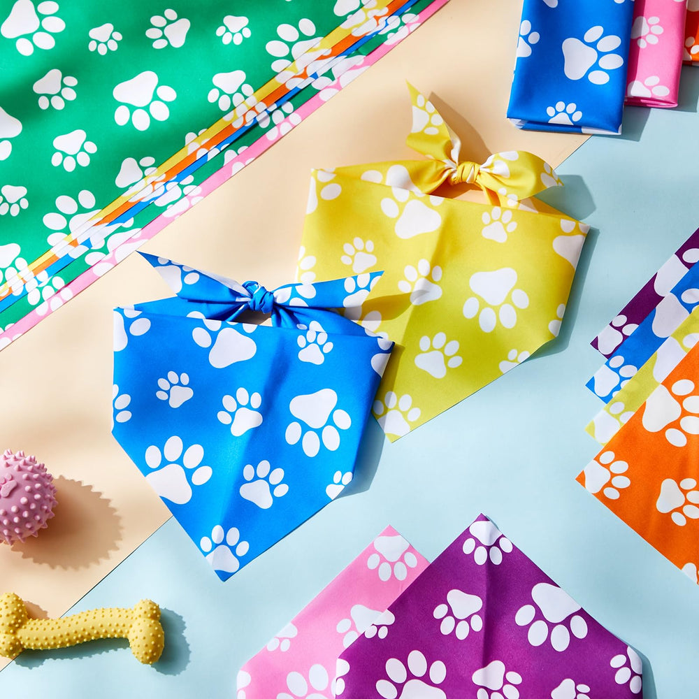 Sanwuta breathable polyester bandana keeps pets comfortable