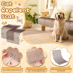 Sanwuta mat on fence helps protect yard boundaries.