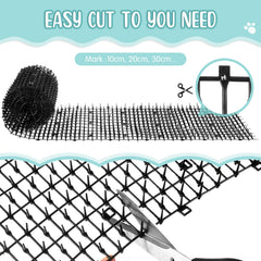 Sanwuta Cat Spike Mat in a garden setup to prevent digging and damage.