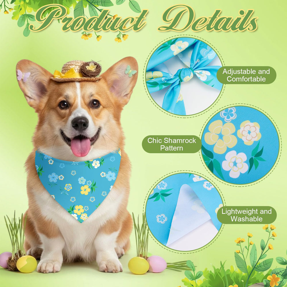 Sanwuta charm collar with a daisy adds cute flair.