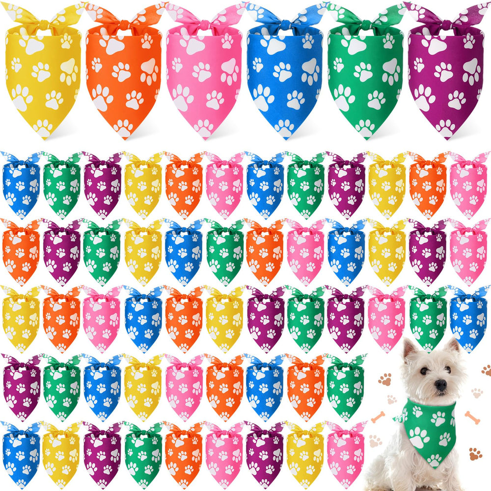 Sanwuta color paw print bandana set for stylish daily wear