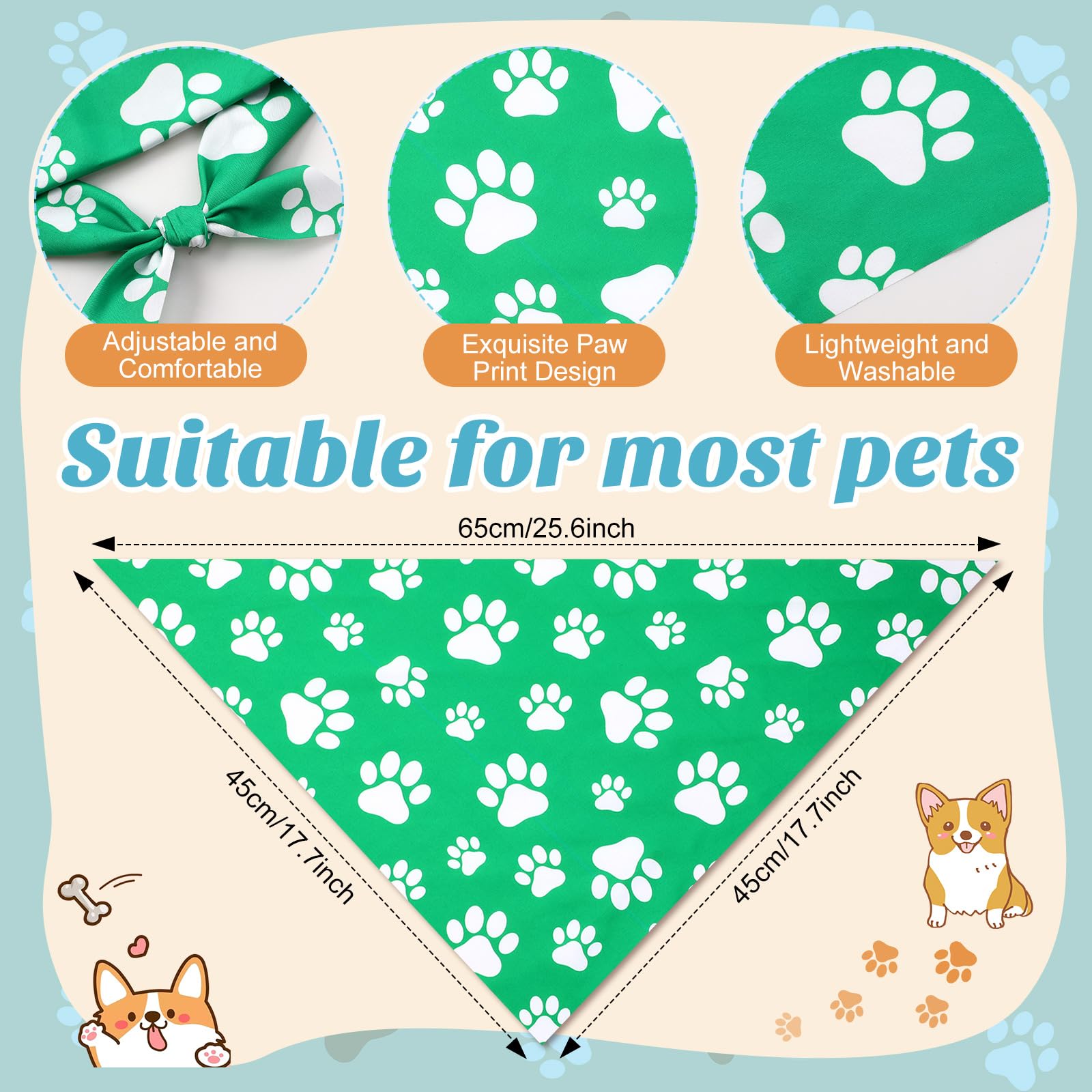 Sanwuta heart print bandana adds charm for photos