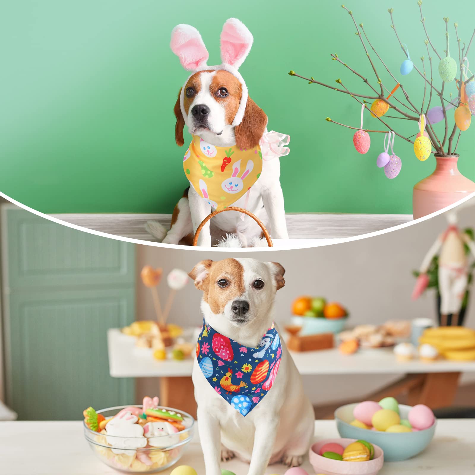 Sanwuta Easter dog bandana 65 cm size for most dogs