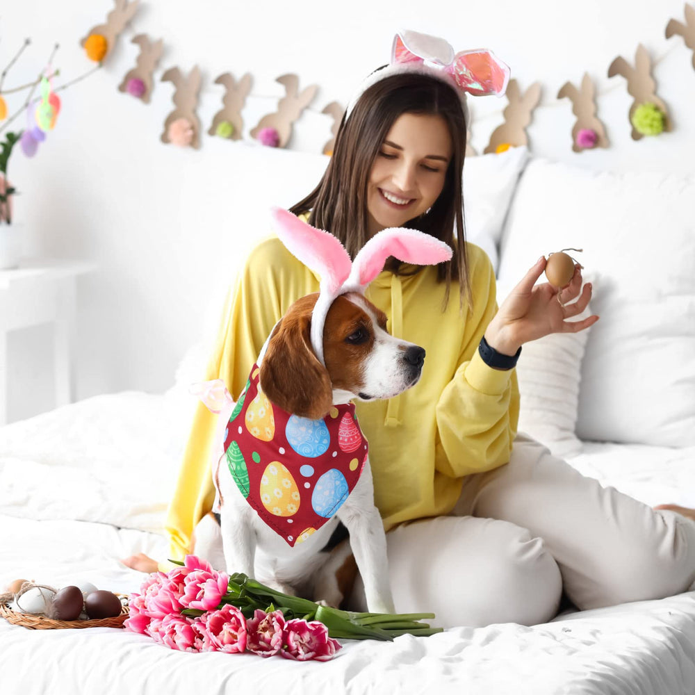 Sanwuta Easter dog bandana bulk 50-piece pack for sharing