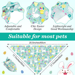 Sanwuta Easter dog bandana with carrot pattern adds bright color to walks