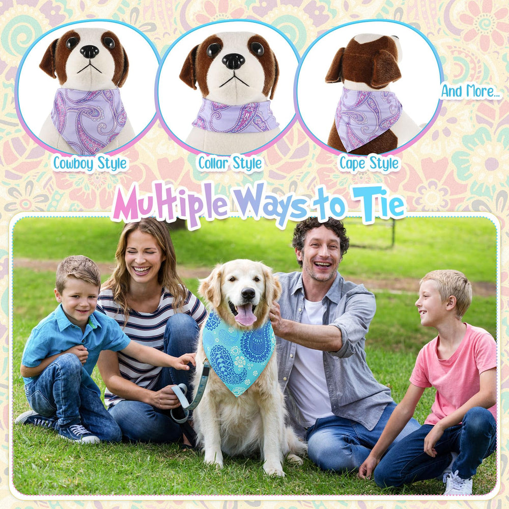 Sanwuta washable dog bandana stays bright after washing.