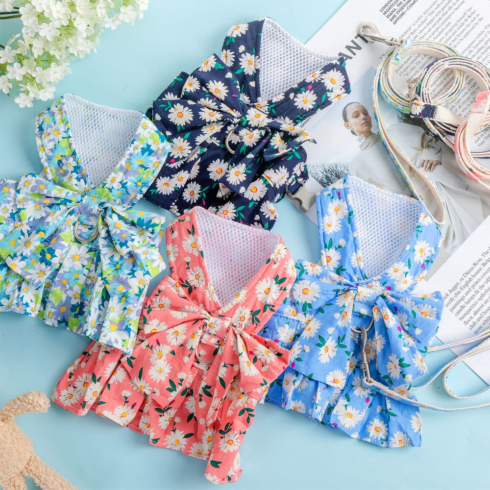 Sanwuta peacock blue harness dress bowknot stands out on walks