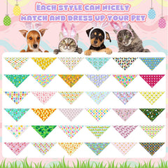 Soft polyester Sanwuta bandana provides breathable comfort for small to medium pets.