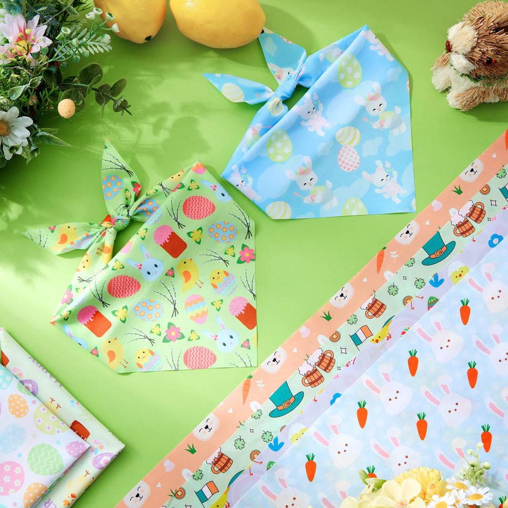 Sanwuta soft polyester dog bandana material for pet comfort