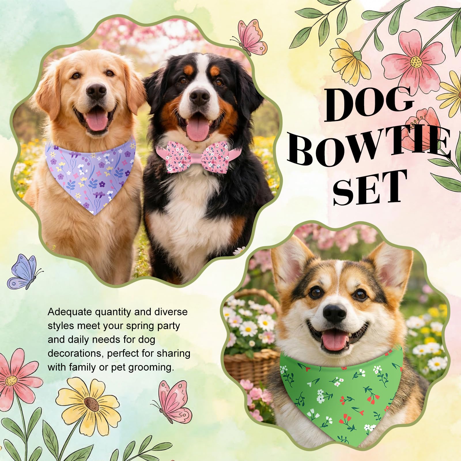 Sanwuta spring bandana floral design adds colorful charm to daily walks