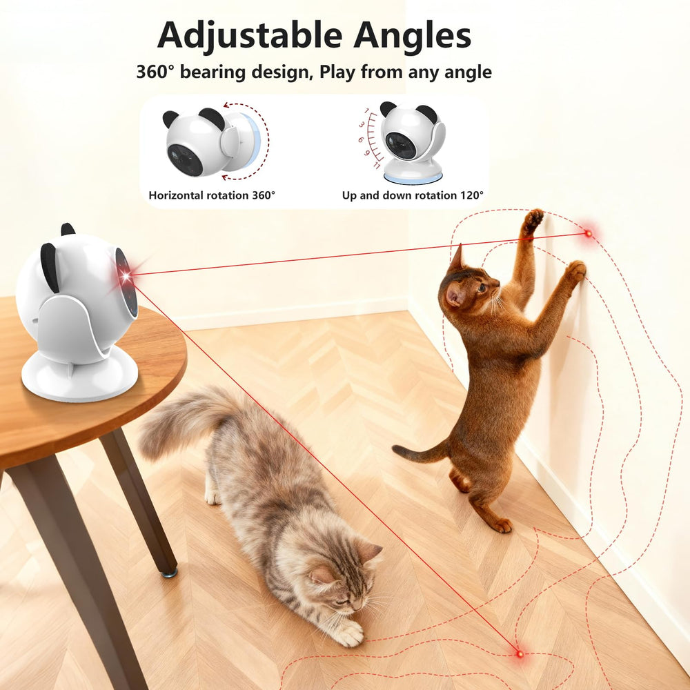 Saolife laser cat toy rechargeable 1100 mAh battery for long sessions.