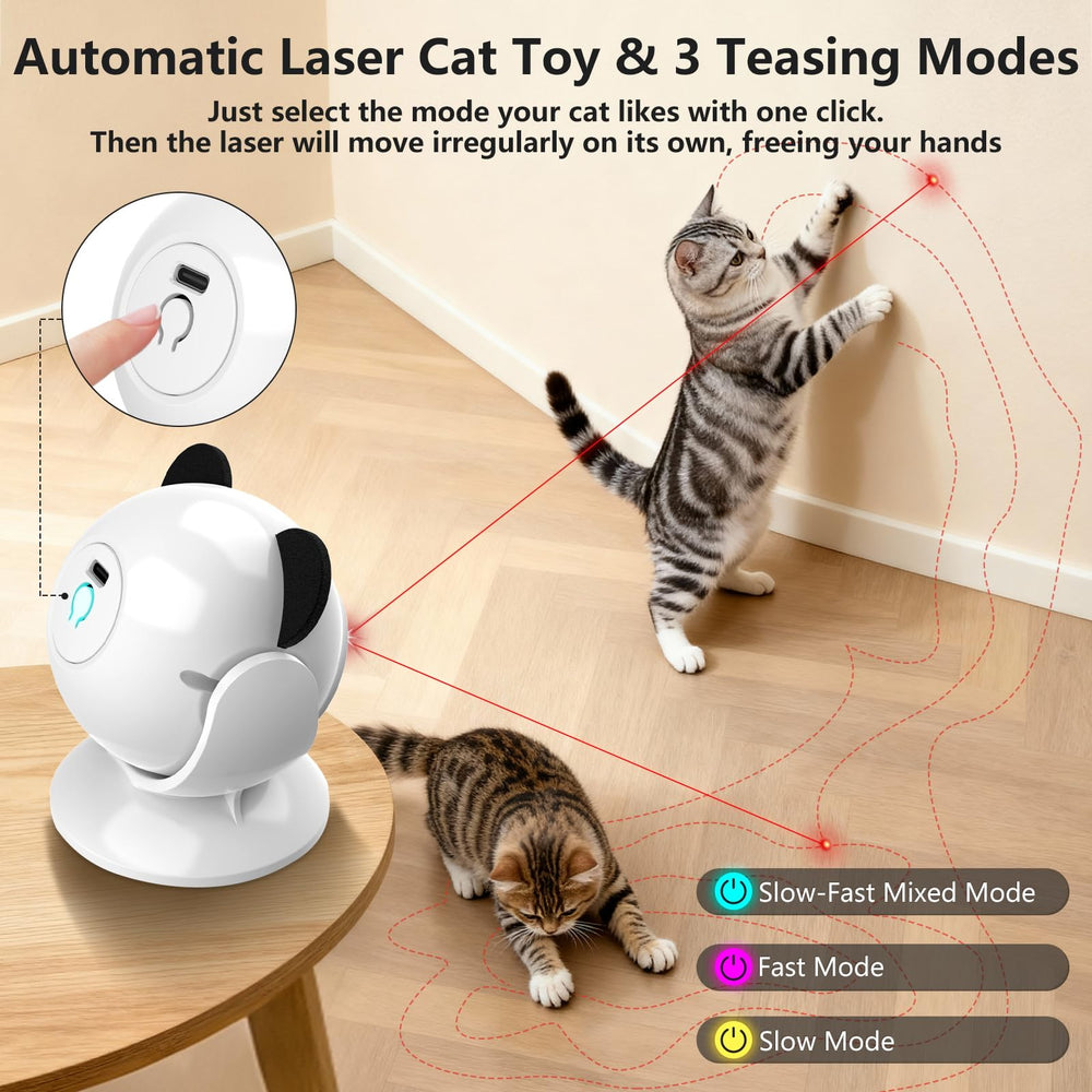 Saolife laser cat toy three modes for varied cat workouts.