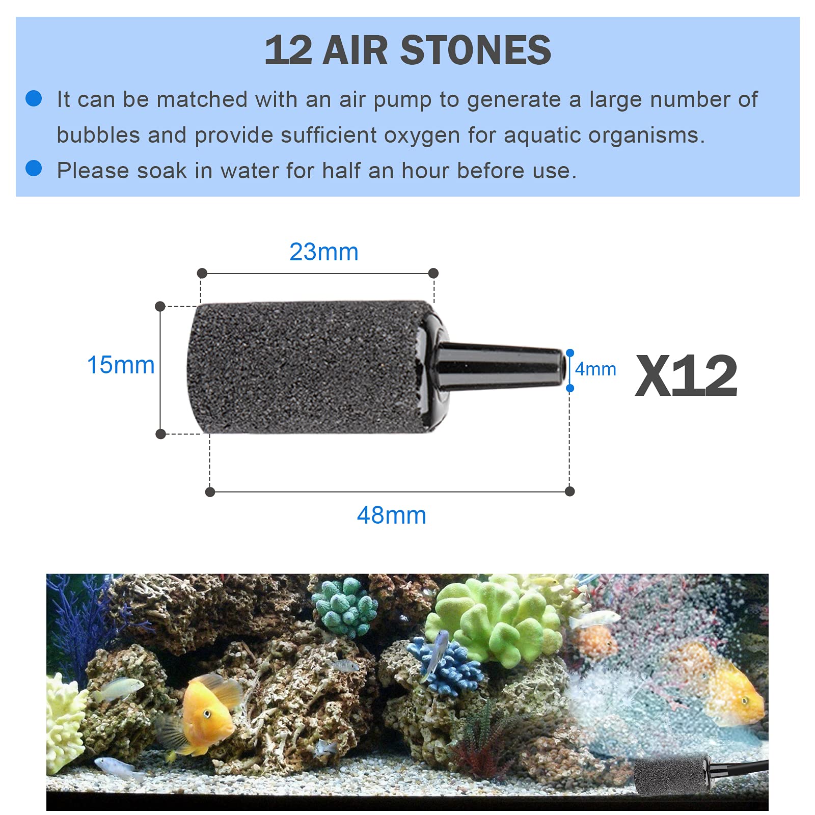 Saricho tubing that can be cut to fit your tank setup.